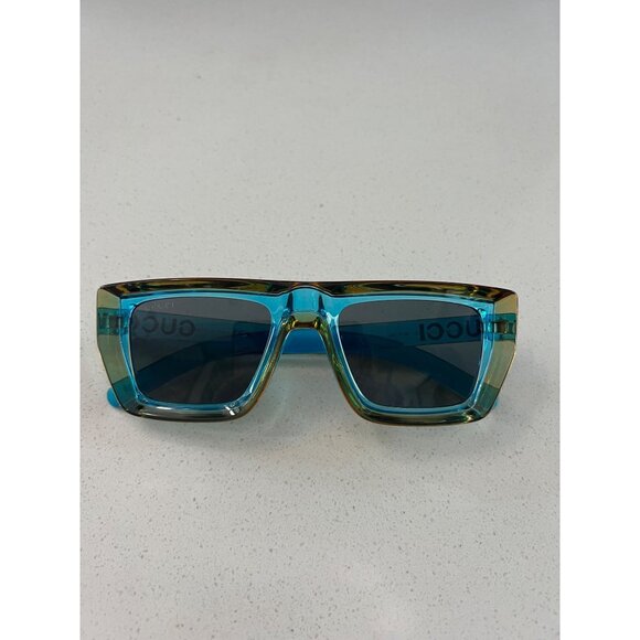 Gucci Flat Top Sunglasses Blue (GG1723S-003-51) NEW display picture 3